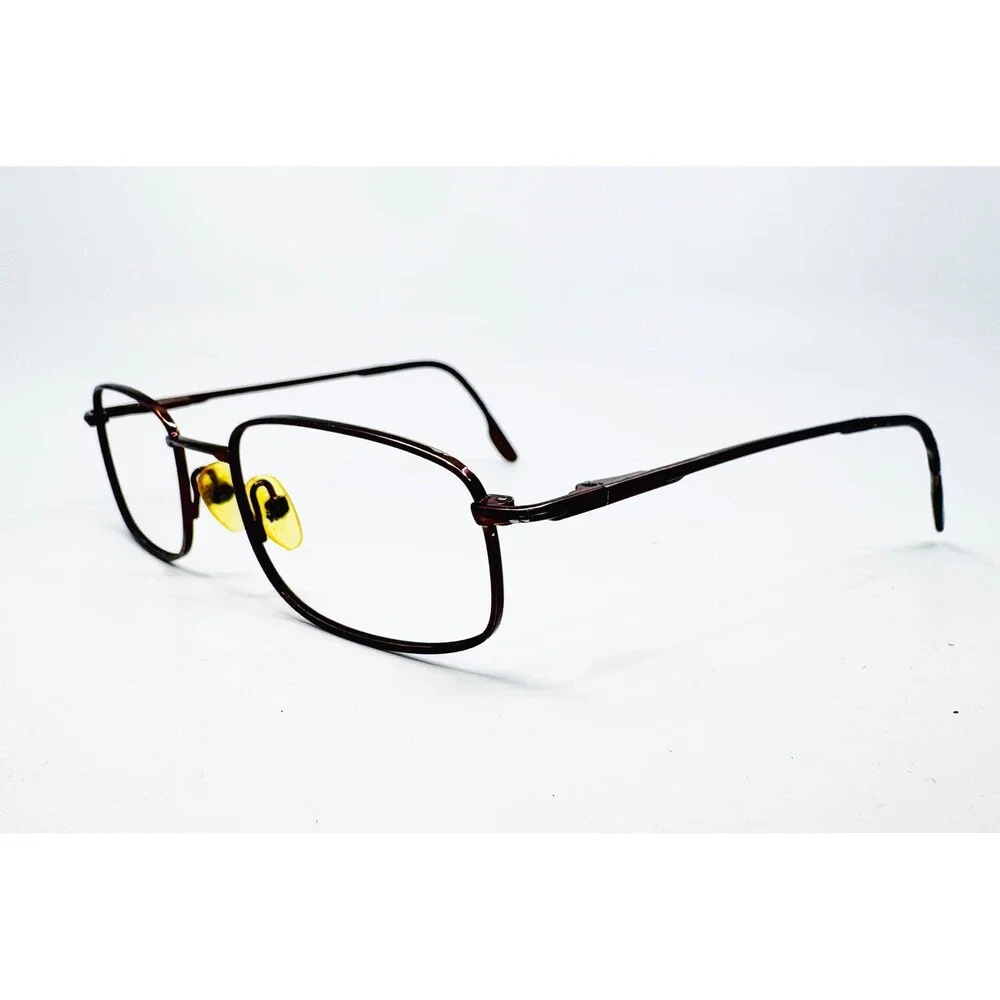 Unbranded Eyeglasses Frames Mens Brown Metal Rectangular 51-19-140